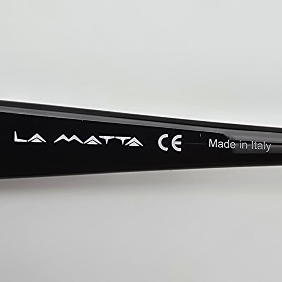 La Matta LM3138 Col. 2 Leopard White Rhinestone Cat Eye Eyeglasses Frame Italy - Picture 8 of 12